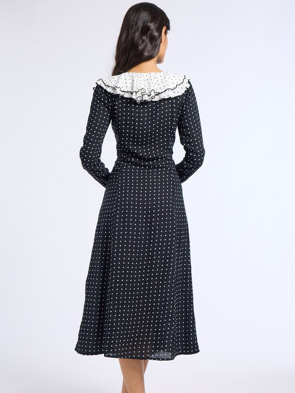 Matilda Dress in Black Dot — view 3