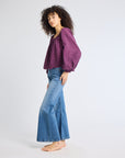 MILLE Clothing Maureen Top in Plum Eyelet
