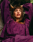 MILLE Clothing Maureen Top in Plum Eyelet