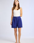 MILLE Clothing Maxwell Short in Navy Linen