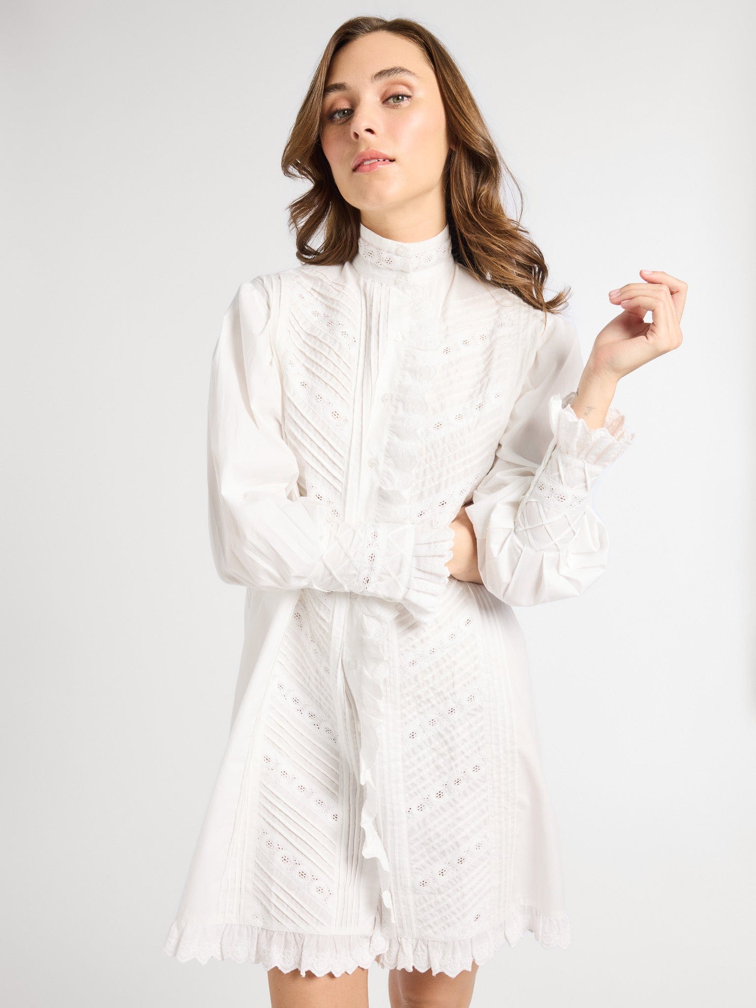 Mille Mika Dress Day Dress, Women's, Size: XXS, White Mille Mika Dress Day Dress, Women's, Size: XXS, White