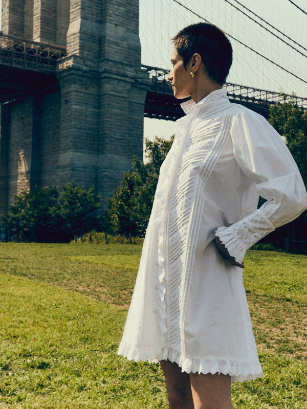 Mika Dress in White — view 8