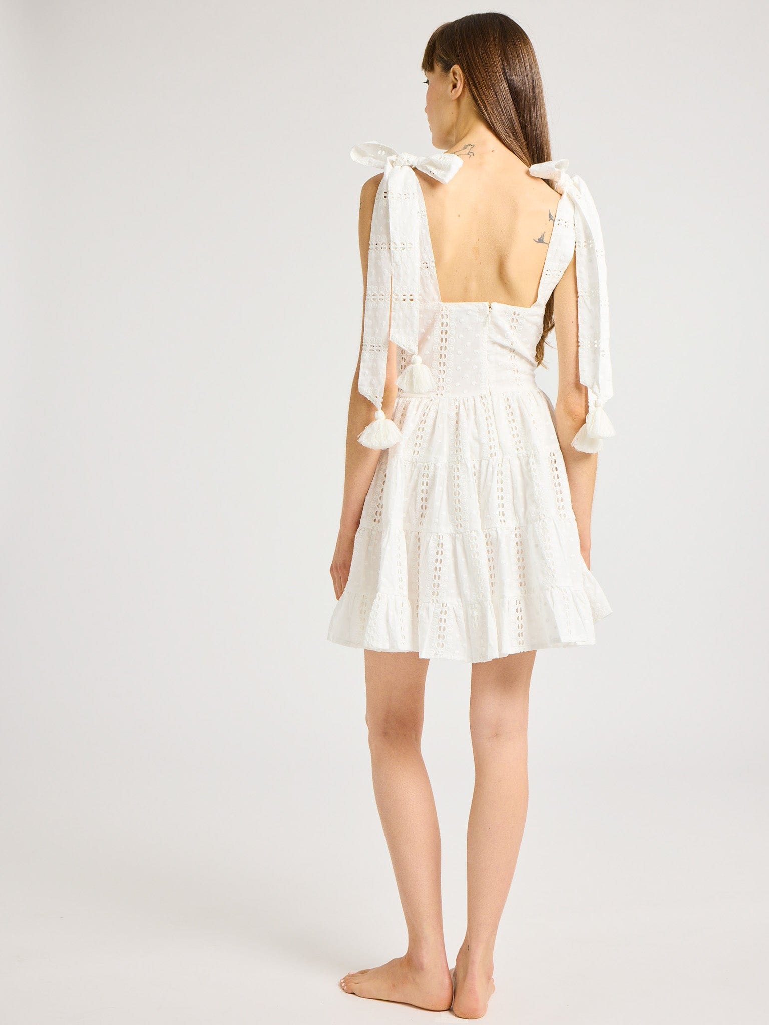 Molly Dress in White Eyelet Molly Dress in White Eyelet