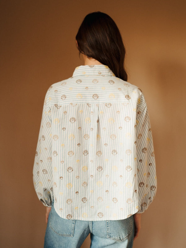 Molly Top in Seashell Embroidery — view 4