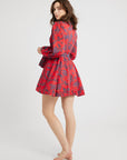 MILLE Clothing Nan Wrap Dress in Carmine