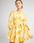 MILLE Clothing Nan Wrap Dress in Retro Floral
