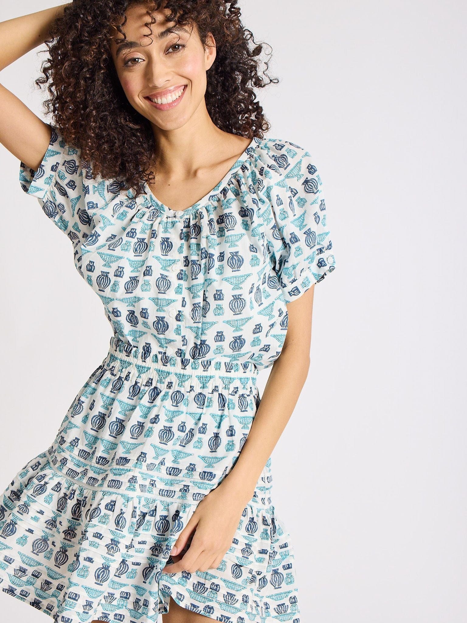 MILLE Clothing Naomi Top in Athens Print