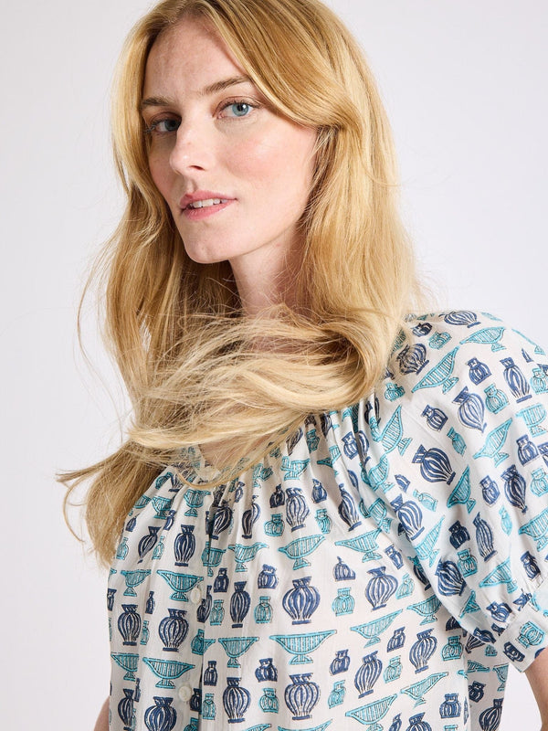 Naomi Top in Athens Print — view 8