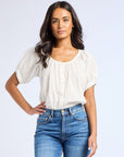 MILLE Clothing Naomi Top in Blue Flora