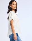 MILLE Clothing Naomi Top in Blue Flora