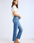 MILLE Clothing Naomi Top in Blue Flora