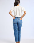 MILLE Clothing Naomi Top in Blue Flora