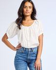 MILLE Clothing Naomi Top in Blue Flora