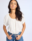 MILLE Clothing Naomi Top in Blue Flora