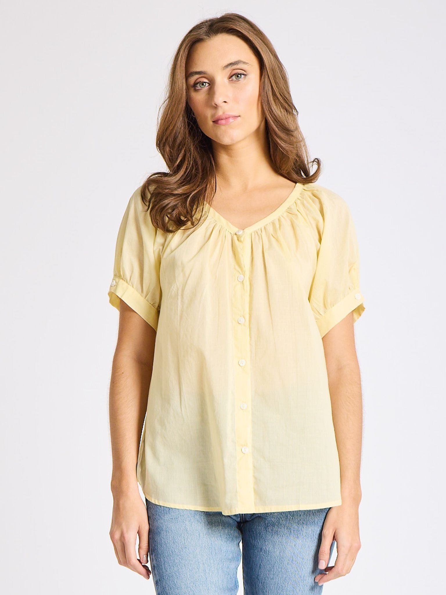 MILLE Clothing Naomi Top in Buttercream