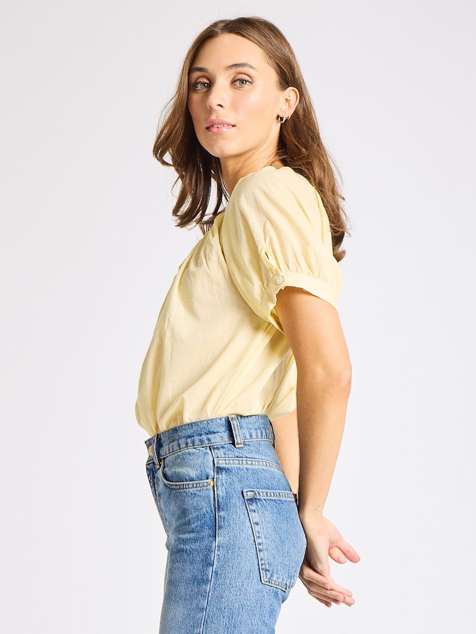 MILLE Clothing Naomi Top in Buttercream