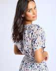 MILLE Clothing Naomi Top in Navy Floral
