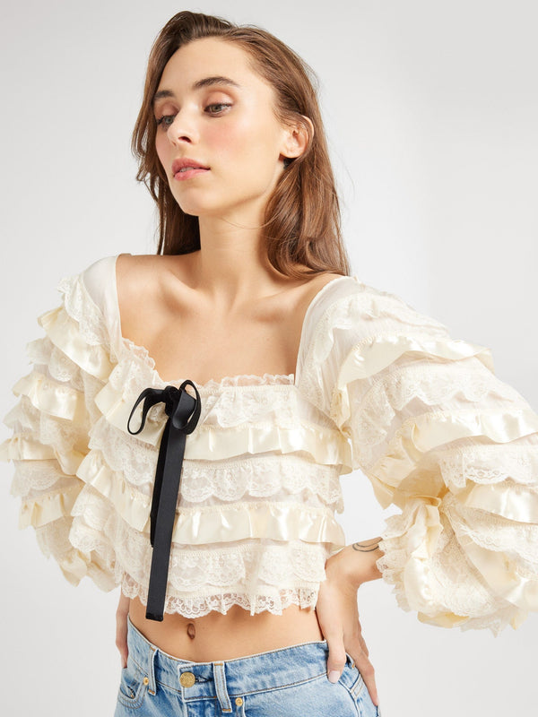 Nelle Top in Vintage Lace — view 3