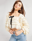 MILLE Clothing Nelle Top in Vintage Lace