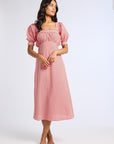MILLE Clothing Nicolette Dress in Red Gingham