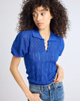 MILLE Clothing Nina Henley in Cobalt