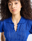 MILLE Clothing Nina Henley in Cobalt