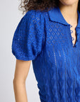 MILLE Clothing Nina Henley in Cobalt