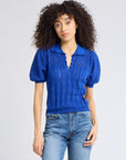 MILLE Clothing Nina Henley in Cobalt