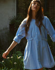 MILLE Clothing Noa Dress in Blue Oxford