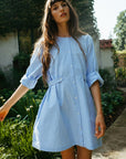 MILLE Clothing Noa Dress in Blue Oxford