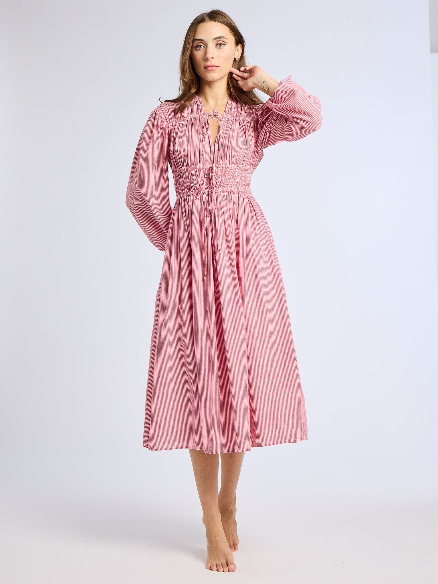 MILLE Clothing Nora Dress in Tango Stripe