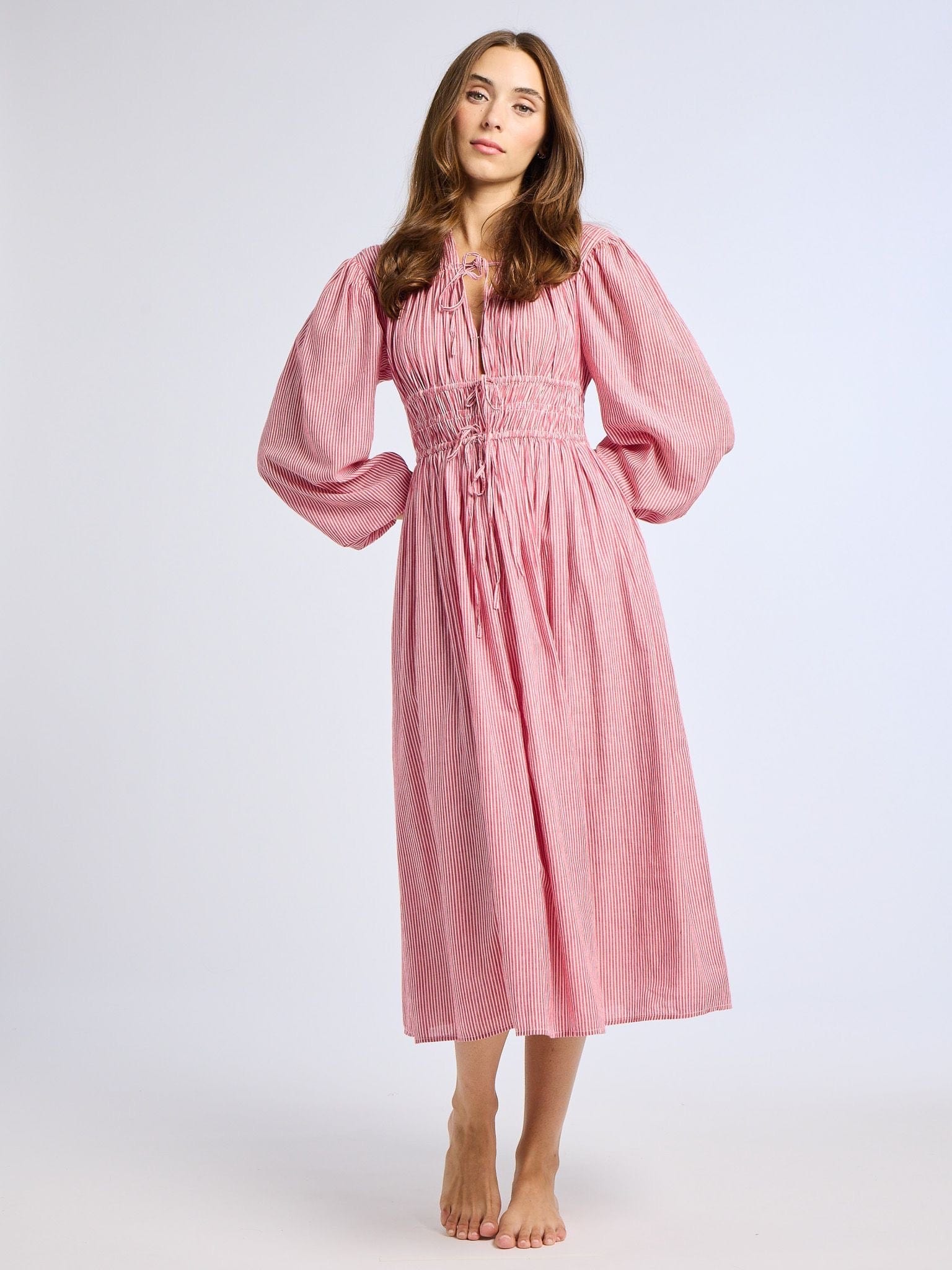 MILLE Clothing Nora Dress in Tango Stripe