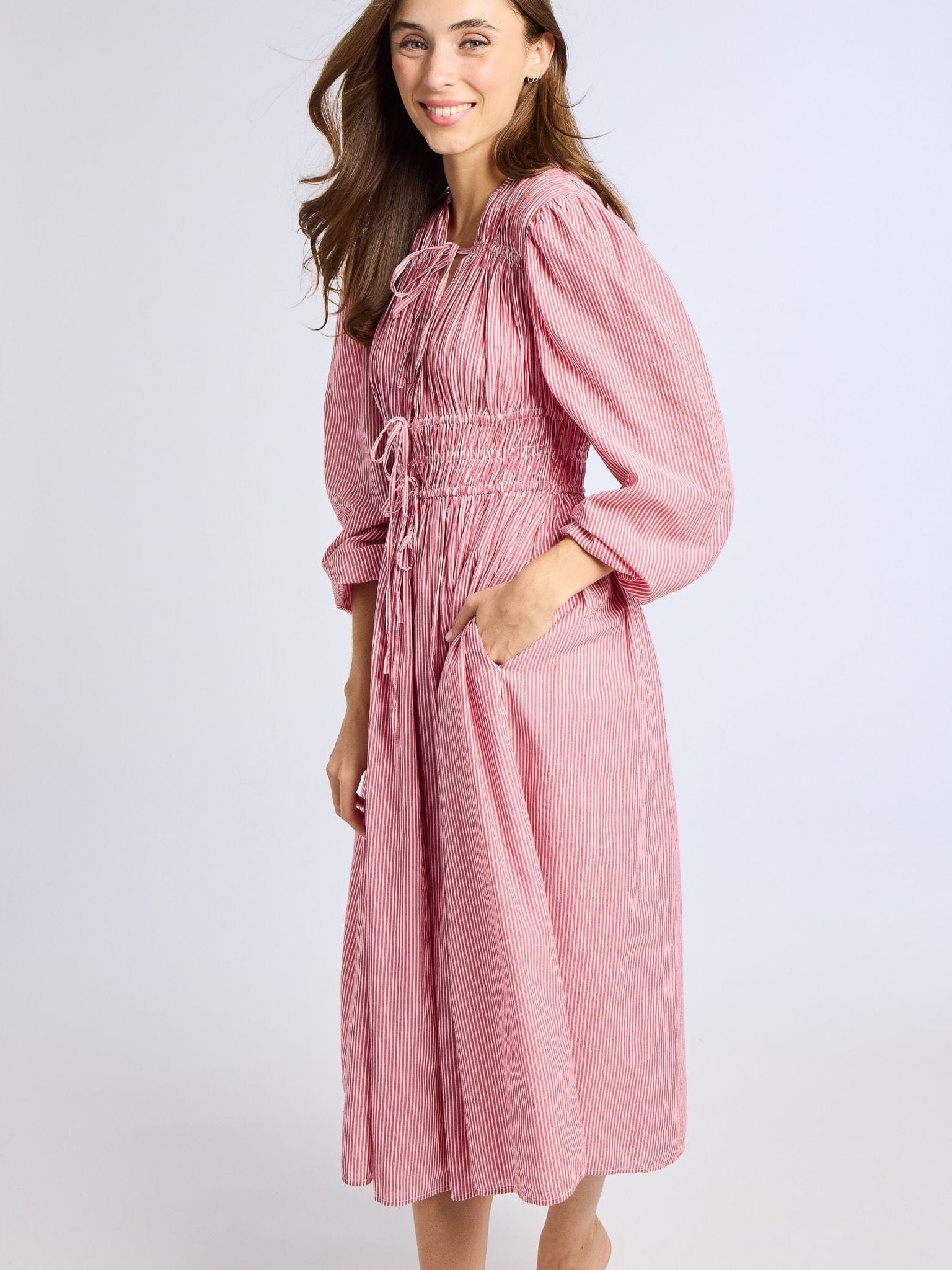 MILLE Clothing Nora Dress in Tango Stripe