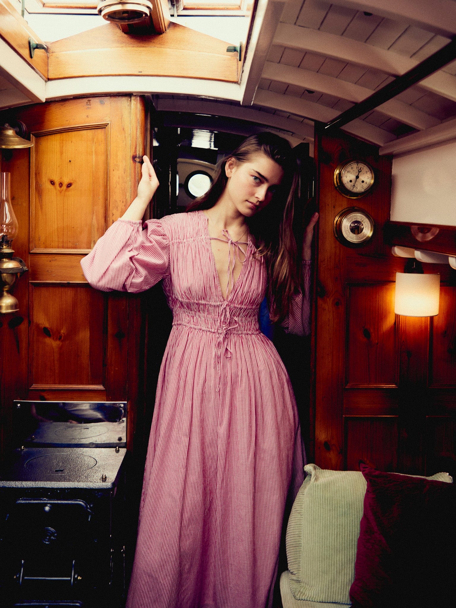 MILLE Clothing Nora Dress in Tango Stripe