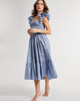 MILLE Clothing Olympia Dress in Chambray Polka Dot