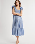 MILLE Clothing Olympia Dress in Chambray Polka Dot