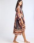 MILLE Clothing One Size Georgia Caftan in Maar Print
