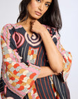 MILLE Clothing One Size Georgia Caftan in Maar Print