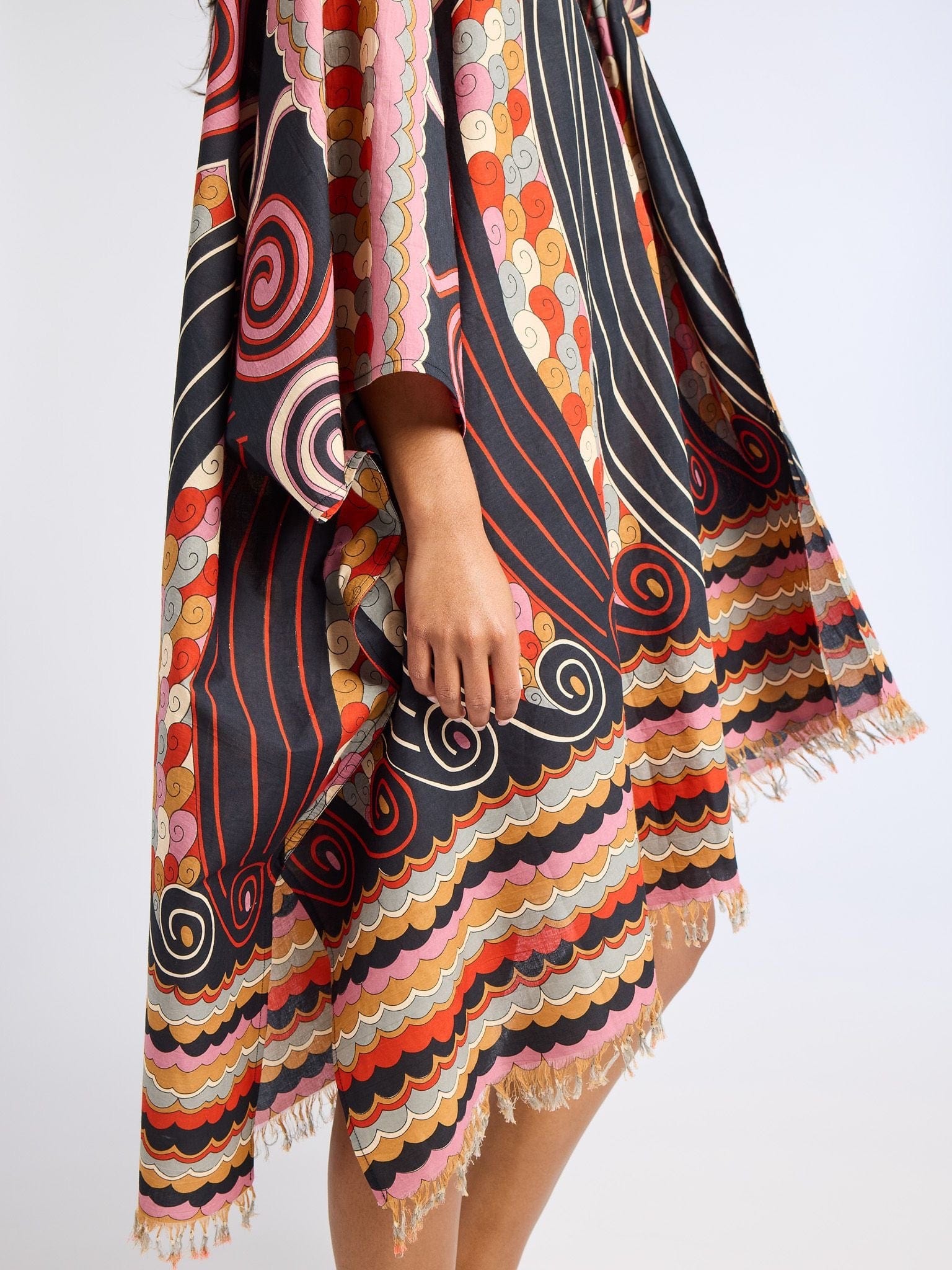 MILLE Clothing One Size Georgia Caftan in Maar Print