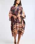 MILLE Clothing One Size Georgia Caftan in Maar Print