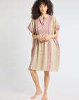 MILLE Clothing One Size Playa Caftan in Tulip Print