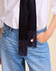 MILLE Clothing One Size Suki Beaded Scarf in Black