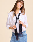 MILLE Clothing One Size Suki Beaded Scarf in Black