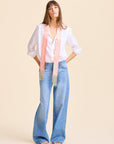 MILLE Clothing One Size Suki Beaded Scarf in Blush