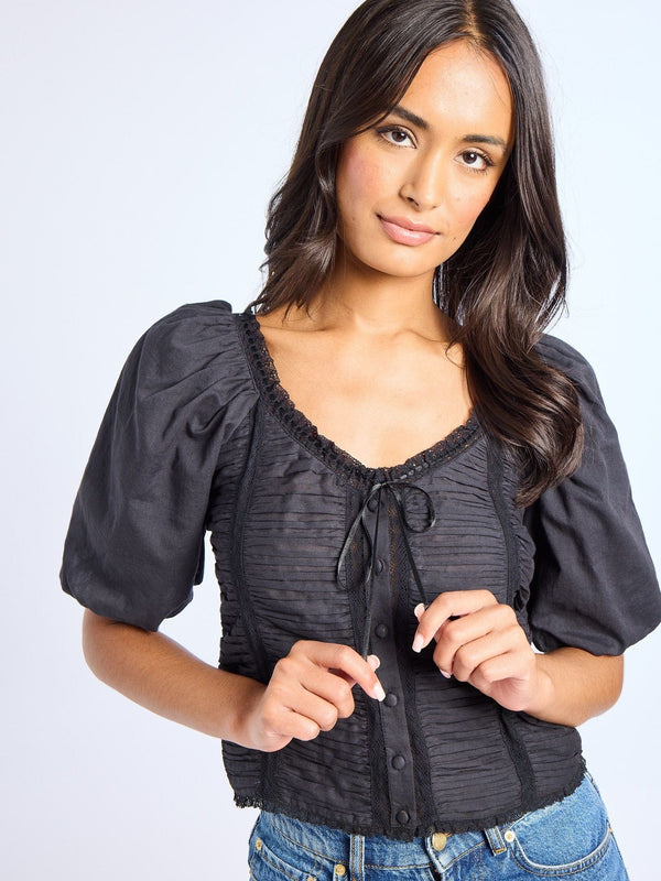 Ophelia Top in Black — view 5