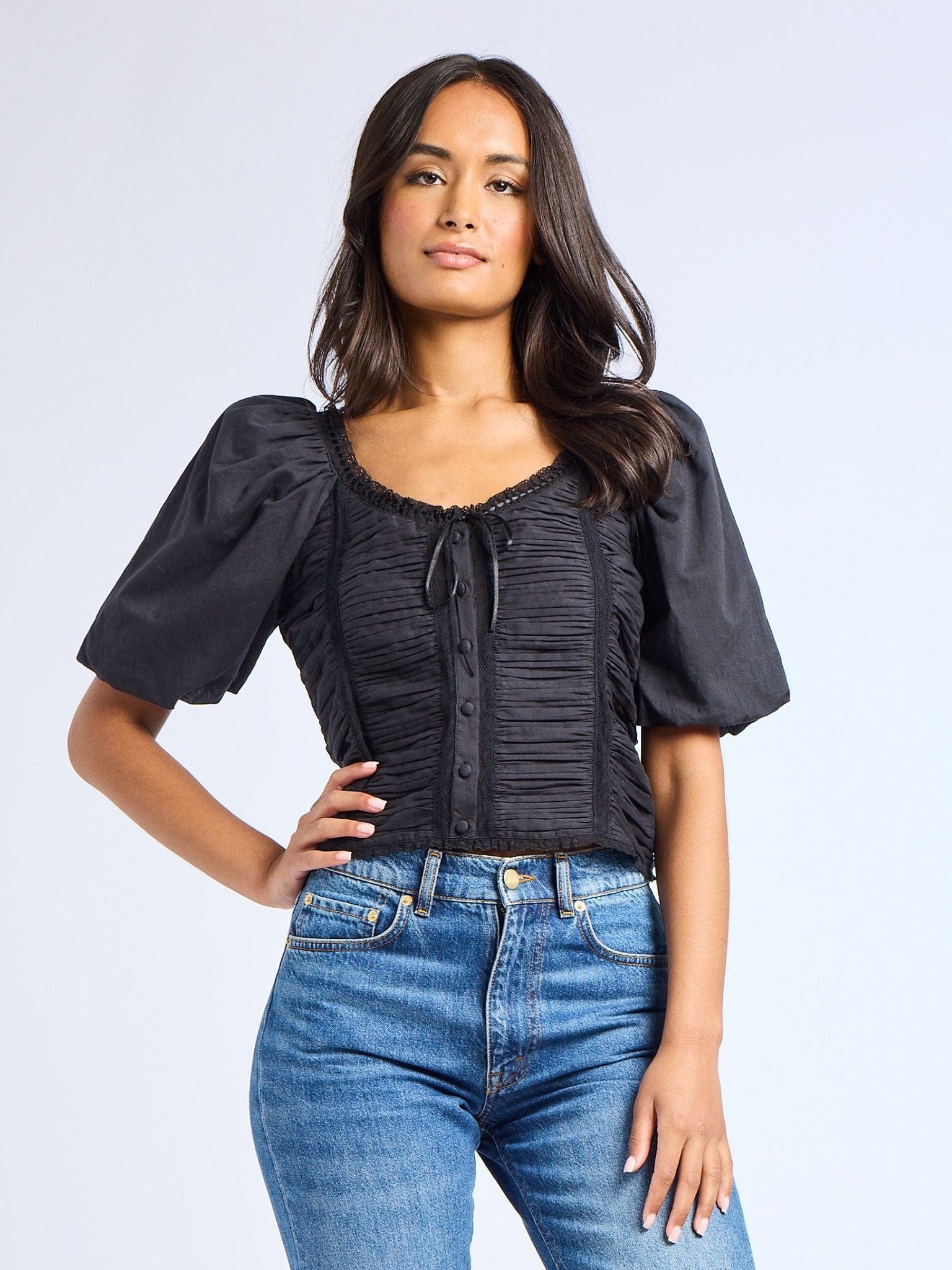 MILLE Clothing Ophelia Top in Black