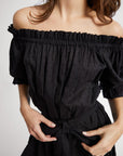 MILLE Clothing Paloma Dress in Black Swiss Dot