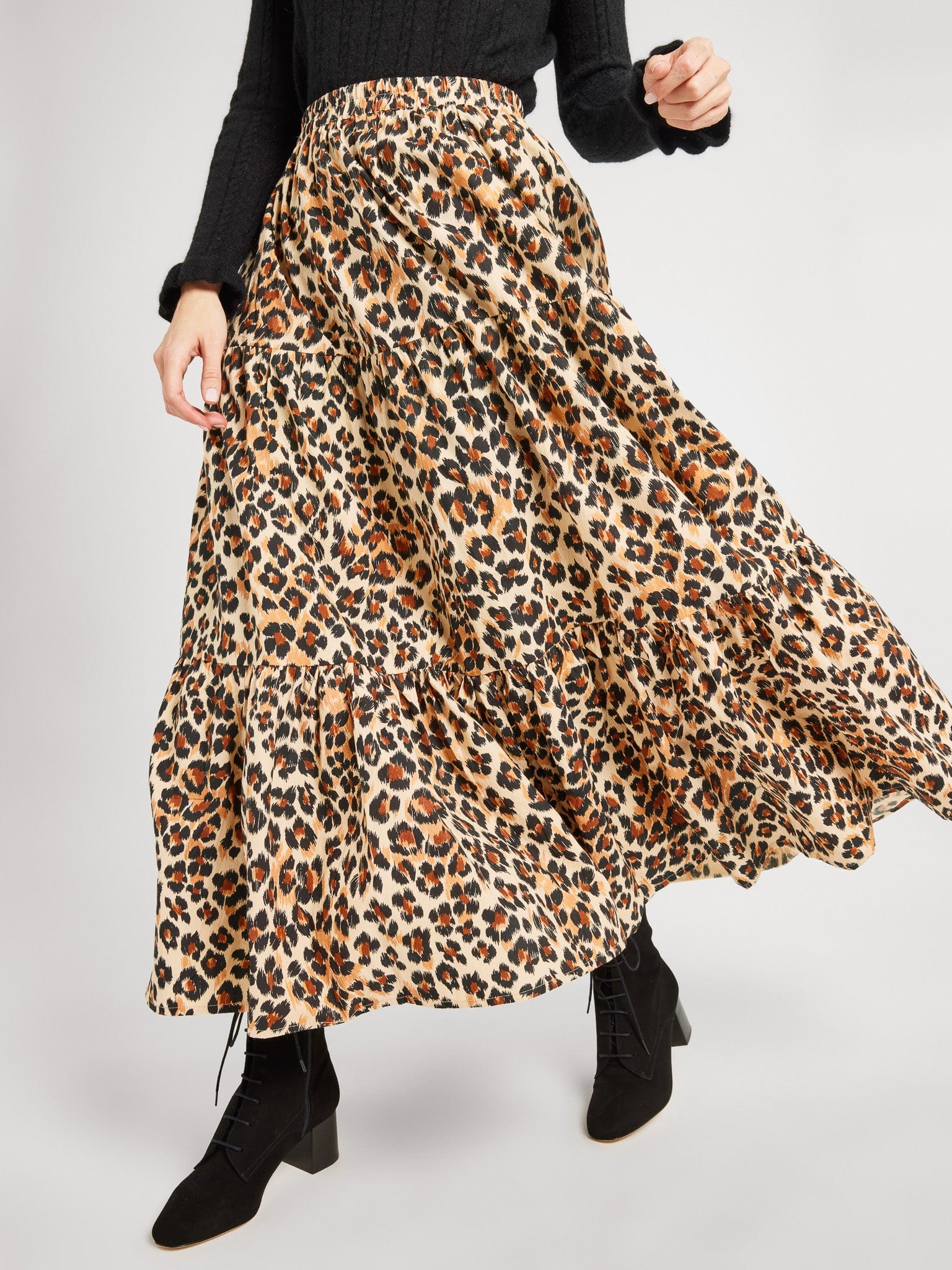 Cheetah skirt cotton best sale