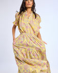 MILLE Clothing Paola Skirt in Citron Floral