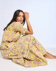 MILLE Clothing Paola Skirt in Citron Floral